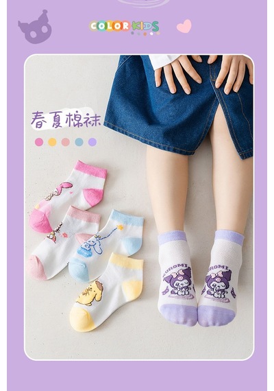 Color Socks 5 Çift Kız Çocuk Çizgi Karakterli Çorap Seti Extra Comfort Karışık