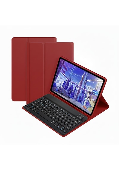 Microcase Apple Uyumlu iPad 9. Nesil 10.2 İnch Tablet Bluetooth Klavyeli Standlı Kılıf - Bkk4 Klavyeli Kılıf
