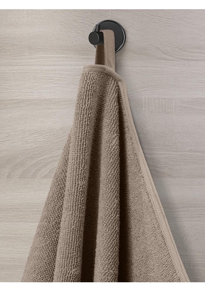 Pamuk Tekli Havlu Jakarlı Karna Home Klover - 70 X 140 Sütlü Kahverengi