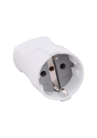 Depa Topraklı Dişi Fiş Priz - Beyaz - 220 Volt - 11102