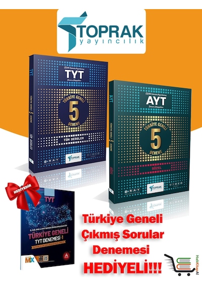 Tyt 5'li Genel Deneme Ve Ayt 5'li Sözel Deneme Çıkmış Sorular Denemesi Hediyeli