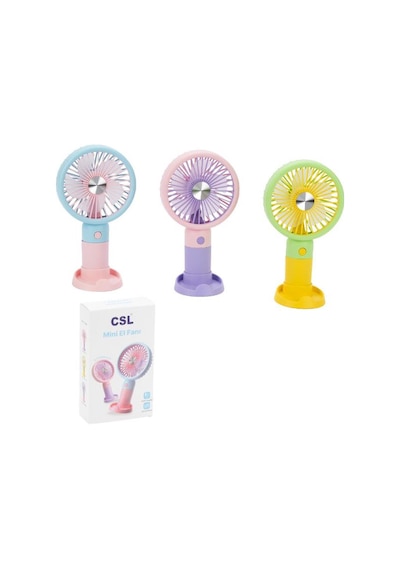 Csl Xf Şarjlı Mini Fan Sarı