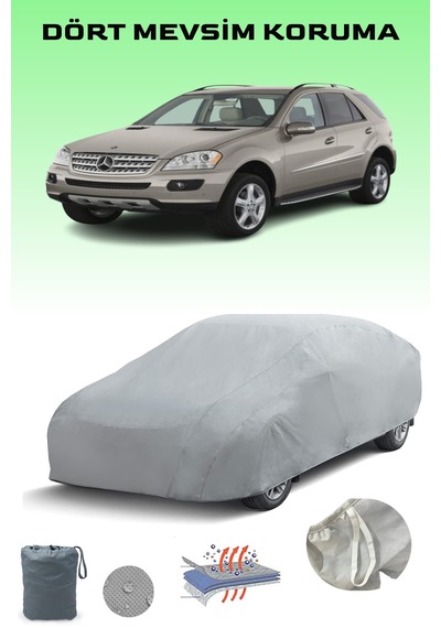Mercedes Ml-serisi W164 2005 - 2008 Araba Brandası Oto Branda Gri