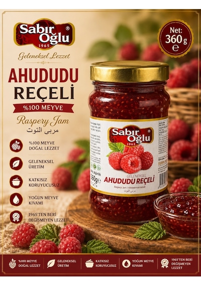 Sabıroğlu Ahududu Reçeli Net 360 Gr Kavanoz