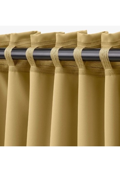 Ikea Majgull Fon Perde 145x300 Cm Açık Sarı