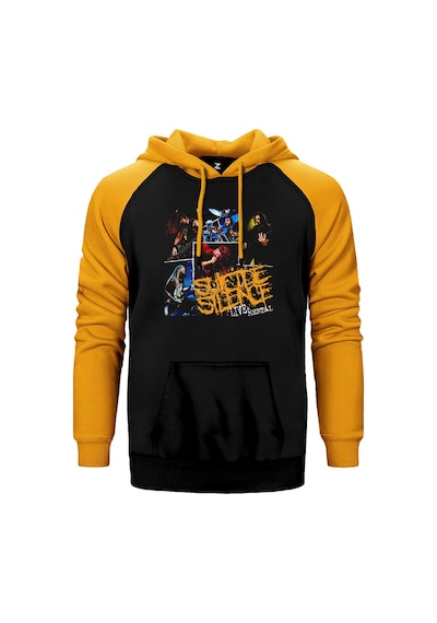 Suicide Silence Lıve And Mental Gri Renk Reglan Kol Sweatshirt / Hoodie