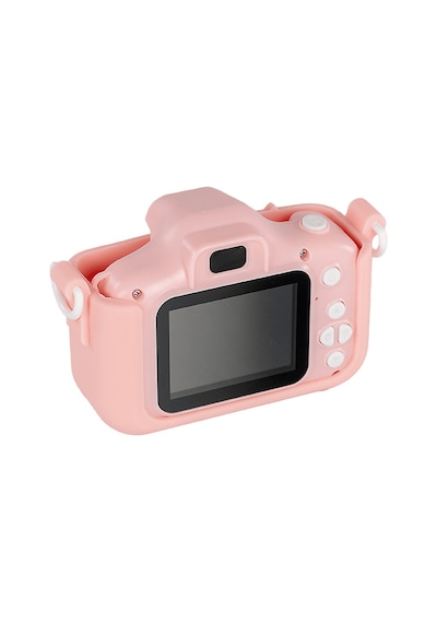 Acton Full HD Dijital Çocuk Fotoğraf Makinesi Pembe Silikon Kılıflı Köpek