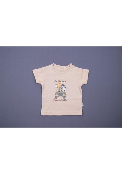 Mini Damla T-shirt Safari Bej Bej