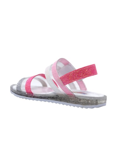Kız Çocuk Bebe-patik Ortopedik Sandalet Gümüş - Pembe