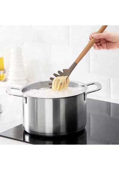 Epinox Ahşap Saplı Silikon Spagetti Kaşığı Akk-14