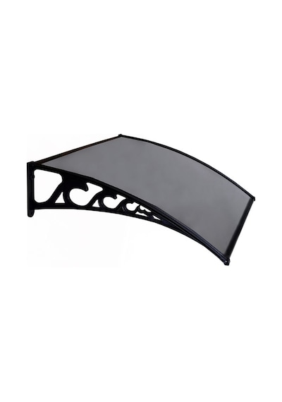 Plastik Ayak 6mm Levhalı Pratik Sundurma 100x150 Cm Antrasit Gri