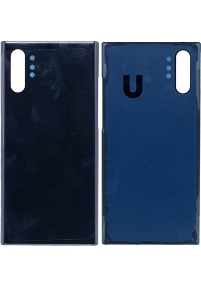 Samsung Note 10 Plus Siyah Uyumlu Arka Kapak Batarya Kapağı Pil Kapağı Siyah