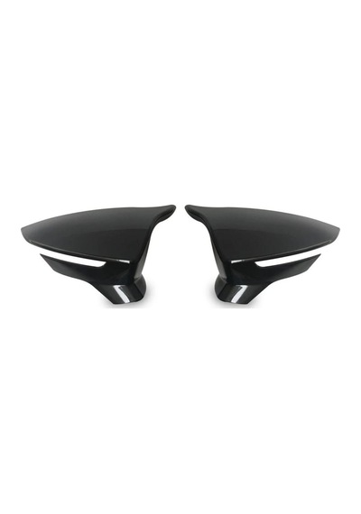 ŞüsCarOto Seat Leon MK3 MK3.5 2012-2020 Batman Yarasa Ayna Kapağı Piano Black ABS Plastik (00)