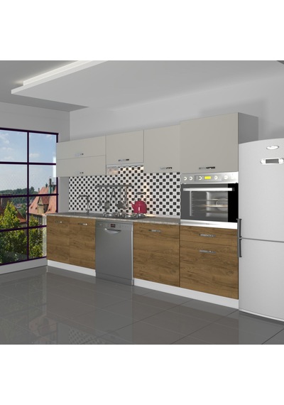 Decoraktiv Elite 280y Ankastre Boy Dolaplı Mdf Hazır Mutfak Dolabı - Tezgah Dahil - Pera - Kumtaşı Çok Renkli Decoraktiv Elite 280y Ankastre Boy Dolaplı Mdf Hazır Mutfak Dolabı - Tezgah Dahil - Pera - Kumtaşı Çok Renkli