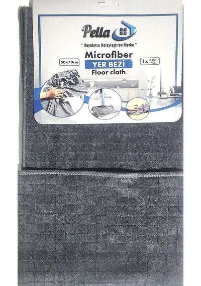 Pella Tekli Mikrofiber Yer Bezi Çok Renkli