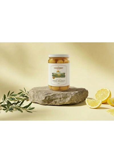 Hasanbey Limon Dolgulu Yeşil Zeytin 500 Gr