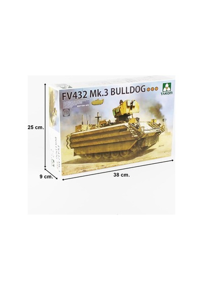 1/35 İngiliz Apc Fv432 Mk.3 Bulldog Tankı 2 İn 1 Maketi, Takom 2067
