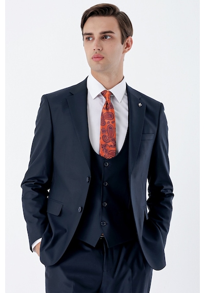 İmza Lacivert Mono Yaka Çift Yırtmaç Yelekli 6 Drop Slim Fit Dar Kesim Basic Takım Elbise 1001240186-lacivert Lacivert İmza Lacivert Mono Yaka Çift Yırtmaç Yelekli 6 Drop Slim Fit Dar Kesim Basic Takım Elbise 1001240186-lacivert Lacivert