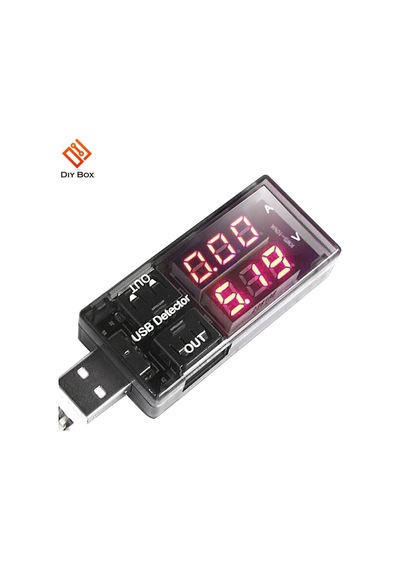 Kırmızı-mavi-led Dijital Voltmetre Ampermetre Dc 100v 10a Akım Gerilim Ölçer Usb Şarj Cihazı