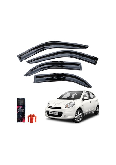 Caraks Nissan Micra Mügen Cam Rüzgarlığı 2011-2019 Arası 4'lü Takım + Koku