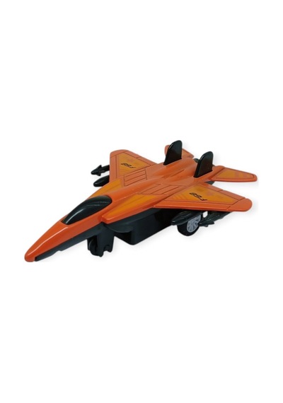Çek Bırak Metal Mini Savaş Uçağı 10 Cm - Kırmızı Lisinya Diğer