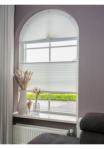 Kidmex Trend Plise Katlanır Cam Balkon Perdesi - Ofis Perdesi - Mutfak Perdesi - Salon Perdesi