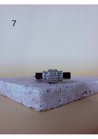 Rhea Jewelry Ayarlanabilir Kadın Yüzük Taşlı Gold Silver Minimal Bijuteri Yüzük Modeli Beyaz - Gümüş Rhea Jewelry Ayarlanabilir Kadın Yüzük Taşlı Gold Silver Minimal Bijuteri Yüzük Modeli Beyaz - Gümüş