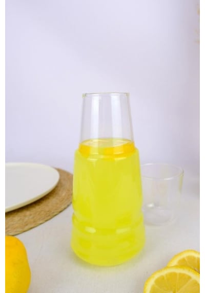 Digithome Cam Kapaklı Başucu Su Ve Meşrubat Sürahisi Karaf Şişe 750 Ml 04145 C1-1-154