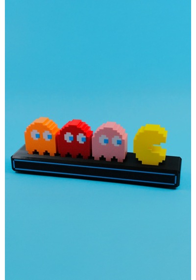 Neon Led Dekoratif Aydınlatma Gri Pac Man Tasarımı, Şık Ve Modern Atmosfer Yaratır Çok Renkli