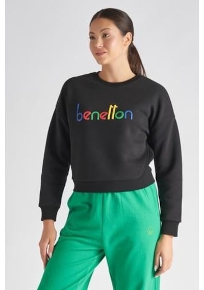 United Colors of Benetton Benetton Bnt-w100-t Kadın Sweat Bnt-w100-t-r1534 Siyah