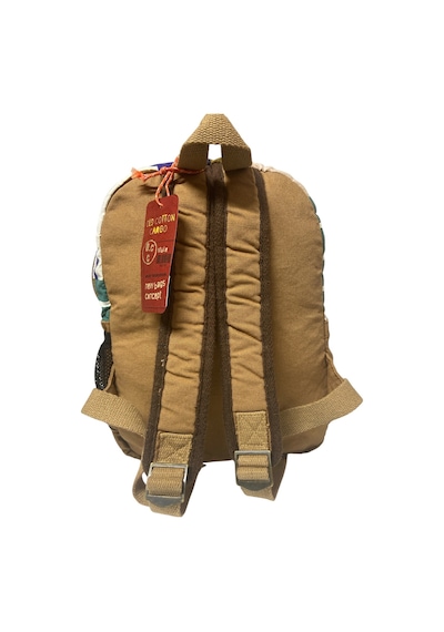 Old Cotton Cargo Kaliteli Renkli Vintage Salaş Disayn Günlük Sırt Gezi Okul Seyahat Çantası 28 Cm X 37 Cm Mavi