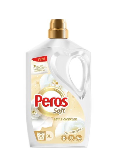 Yumuşatıcı Beyaz Çiçekler 3000 Ml 1000'li Set