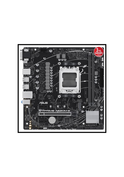 Asus Prıme A620m-e-csm, 2xddr5, 1x M.2, D-sub, Dp, Hdmı, Am5 Soket Anakart