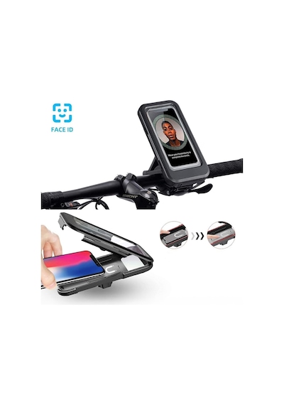 Motorsiklet Bisiklet Atv Manyetik Su Geçirmez 360 5-7 İnç Telefon Tutucu Tutacağı M3 1 Adet