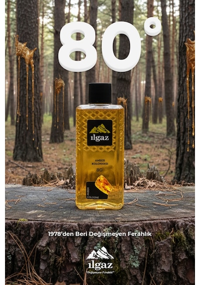 Ilgaz Elegance Series 80 Derece Amber Kolonyası 400 ML