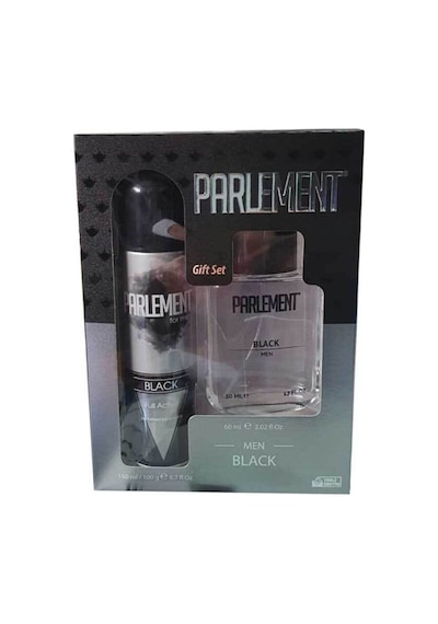 Parlement Black Erkek Parfüm EDT 60 ML + Erkek Deodorant Sprey 150 ML
