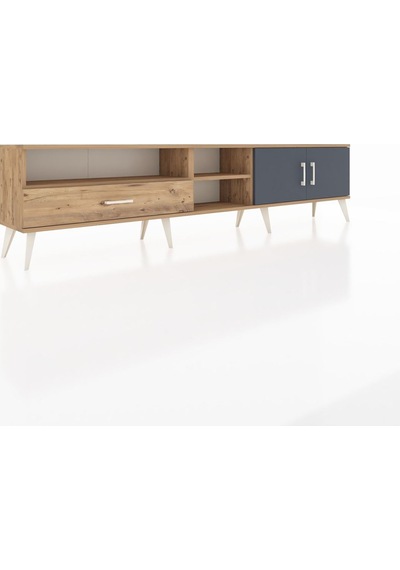Arges Tv Ünitesi 3 Raflı Tek Çekmeceli 2 Kapaklı 220x30x51 Çam-antrasit/çam Antrasıt/atlas Çam - Atlas Çam Arges Tv Ünitesi 3 Raflı Tek Çekmeceli 2 Kapaklı 220x30x51 Çam-antrasit/çam Antrasıt/atlas Çam - Atlas Çam