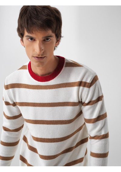 Xint Camel Yumuşak Dokulu Regular Fit Kazak 801829