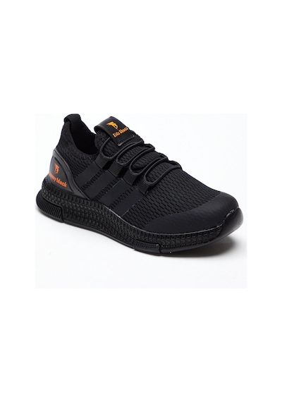 Tonny Black Rahat Kalıp Şeritli Bağcıklı Çocuk Unisex Siyah Spor Ayakkabı Tbqnt-3 Siyah