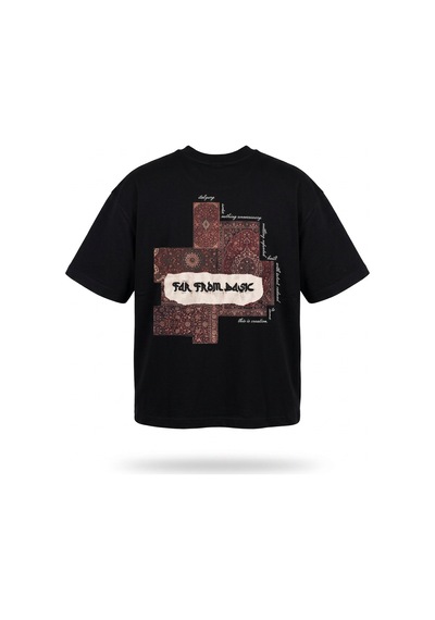 Respire Erkek Ffb Patch Oversize T-shirt Siyah
