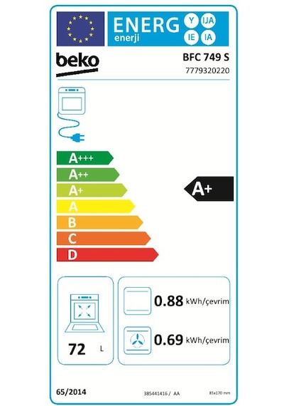 Beko BFC 749 S Buhar Destekli Fırın