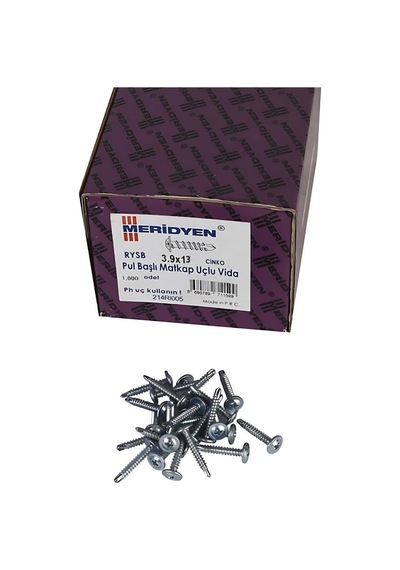 Pul Başlı Rysb Muv 3.9x13 1000 Li Paket 3.9 X 13 Cm