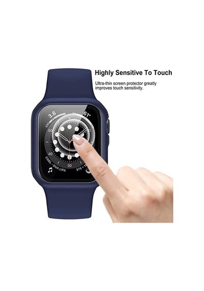 Apple Watch 1/2/3/4/5/6 Seri 38 Mm Ekran Koruyucu Ve Kılıf Bir Arada Tam Koruma Lacivert Çok Renkli Apple Watch 1/2/3/4/5/6 Seri 38 Mm Ekran Koruyucu Ve Kılıf Bir Arada Tam Koruma Lacivert Çok Renkli