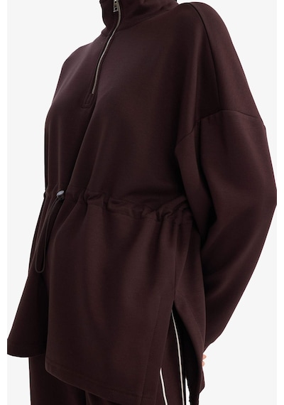 Defacto Defactofit Long Fit Dik Yaka Beli Lastikli Yarım Fermuarlı Modal Sporcu Sweatshirt G4367ax25wnbn340 Kahve-bn340 Defacto Defactofit Long Fit Dik Yaka Beli Lastikli Yarım Fermuarlı Modal Sporcu Sweatshirt G4367ax25wnbn340 Kahve-bn340