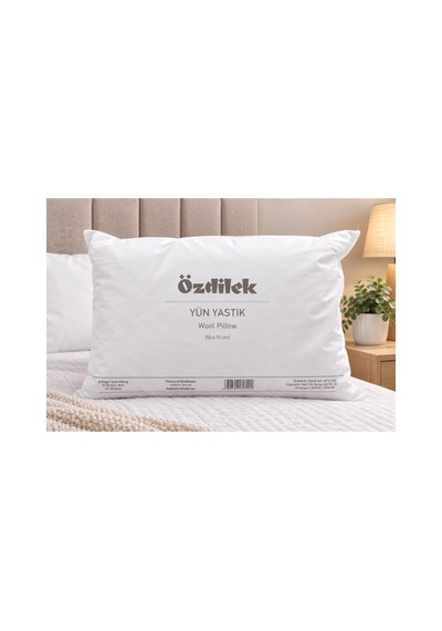 Özdilek Doğal %100 Yün Yastık 50x70 Beyaz