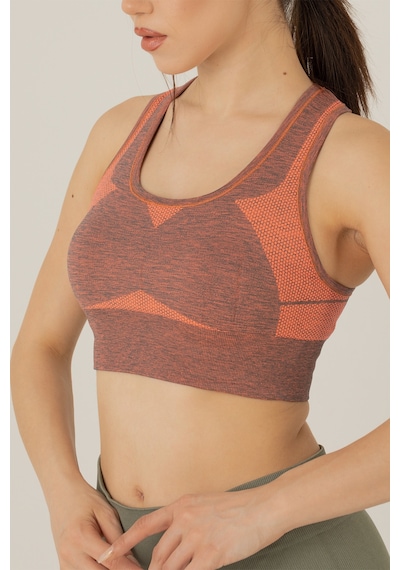 Miofit Seamless Dolgusuz Kadın Spor Sütyeni Grey
