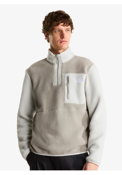 The North Face Yumiori 1/4 Zip Fleece Erkek Sweatshirt Gri
