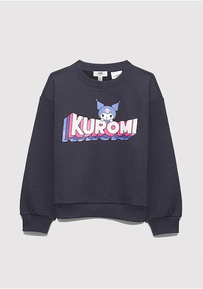 Mavi Kuromi Kömür Siyah Kız Çocuk Sweatshirt M7s10139-70087 Kömür Siyah
