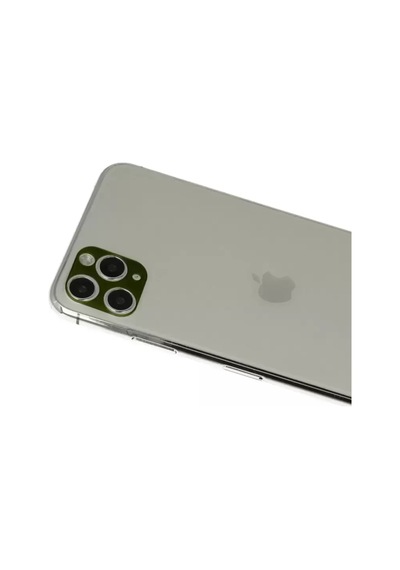 Newface Apple iPhone Uyumlu 11 Pro Max Rainbow Kamera Lens Koruma Cam - Yeşil
