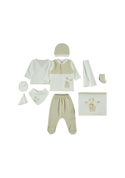 Civil Baby Kız Bebek Zıbın Setleri - Bej